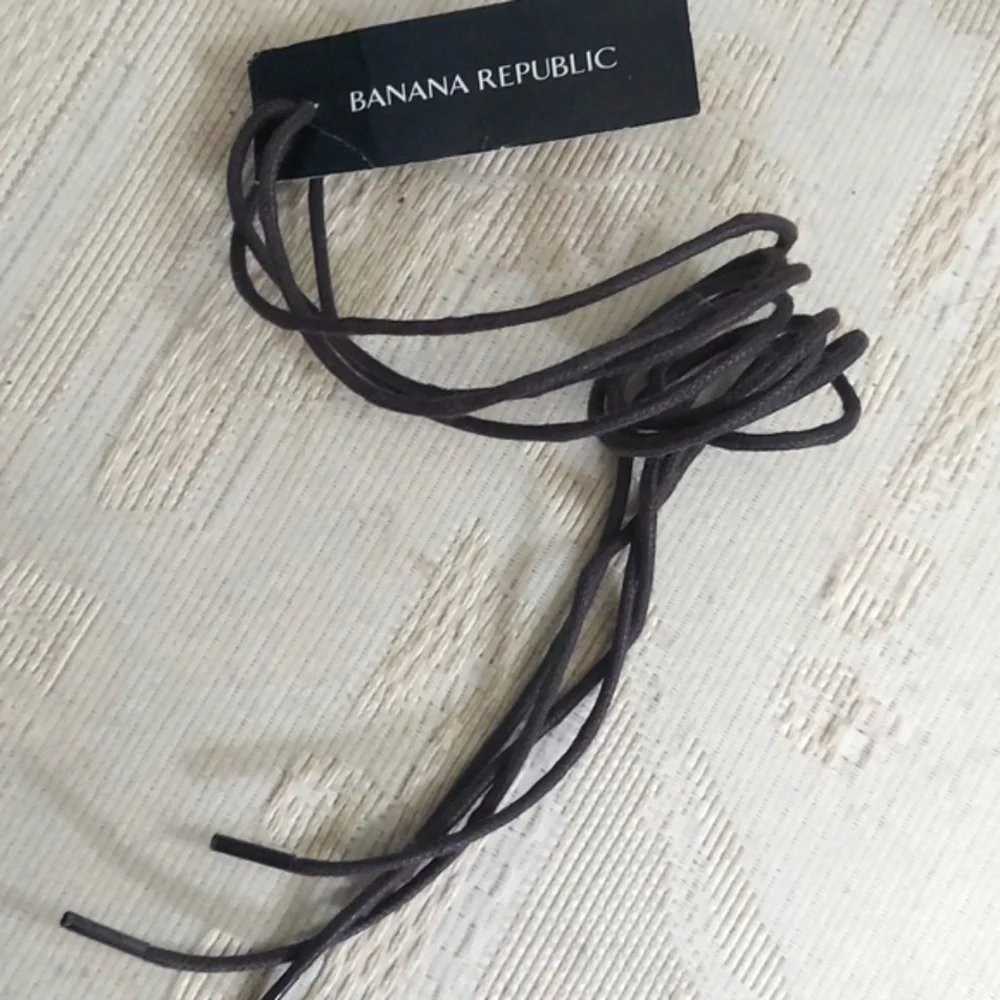 2pc Banana Republic Grey Leather Necklace Cords New